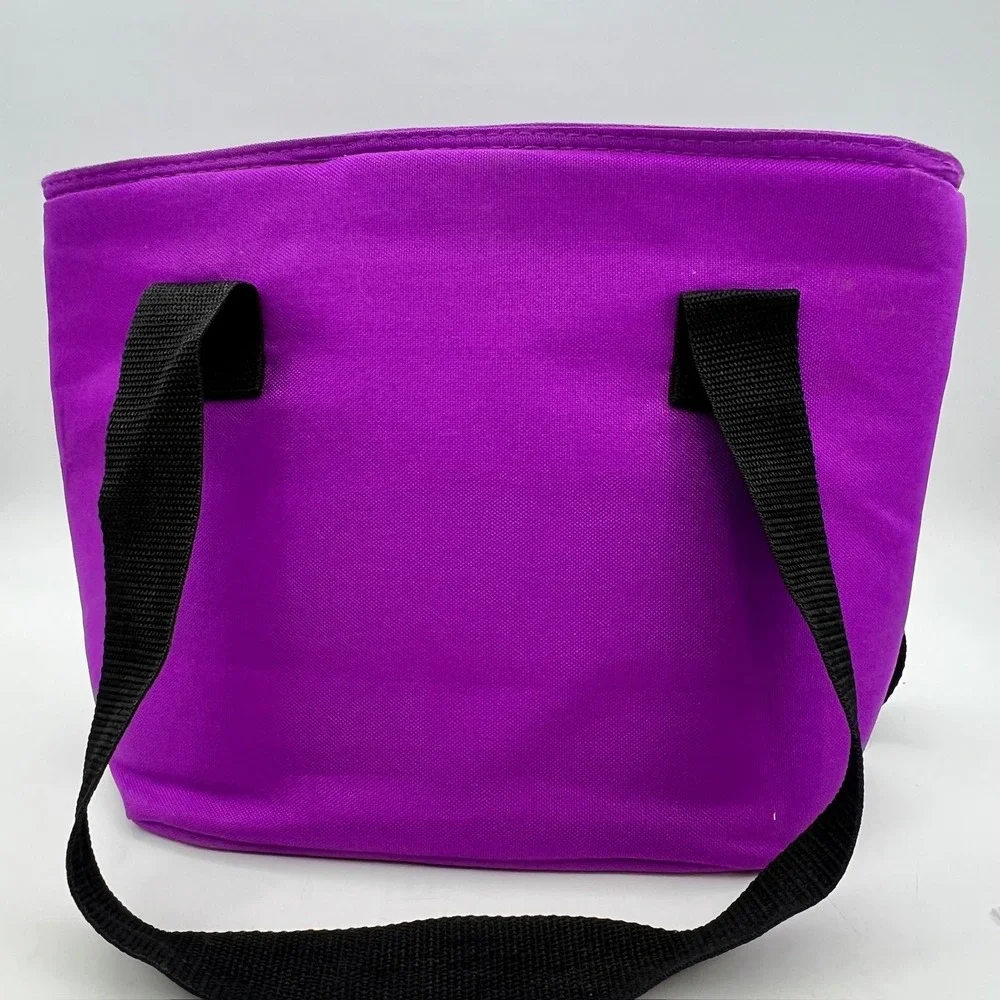 Cool Gear Purple Floral Insulated Lunch Tote Bag Pink Grey Floral Cooler Bag